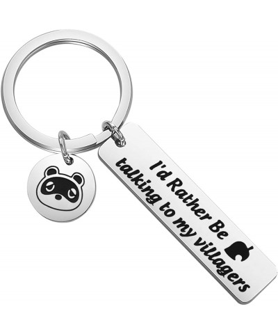 I'd Rather Be Talking to My Villagers Keychain Fans Gift Villagers Keychain $10.02 Pendants