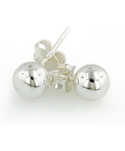 .925 Sterling Silver 10mm Ball Post / Stud Earrings High Polish Silver (10mm) $13.11 Earrings