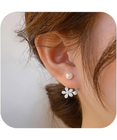 Sterling Silver Earrings For Women 925 Tulip Earrings Dangle To My Daughter Dainty Flower Girls Earrings Stud Minimalism Jewe...