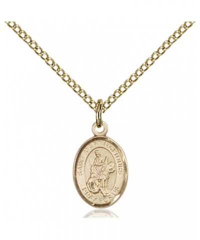 14KT Gold Filled Catholic Patron Saint Petite Charm Medal, 1/2 Inch Saint Martin of Tours $42.50 Pendants