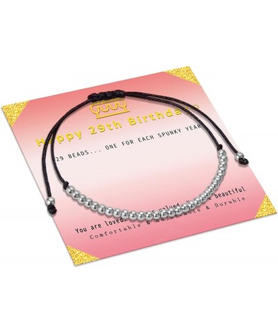 Birthday Bracelets for Women Birthday Gifts for Teen Girls Adjustable Link Strand Bead Bracelets Happy Birthday Gifts for Dau...