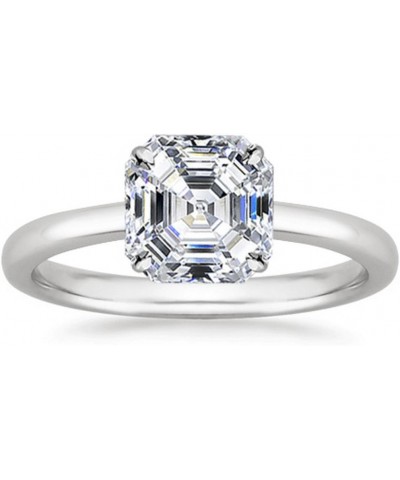 0.5 Carat to 1.5 Carat Lab Grown IGI Certified Solitaire Diamond Engagement Ring (G-H Color SI1-SI2 Clarity) 9.5 1.5 Carat Wh...