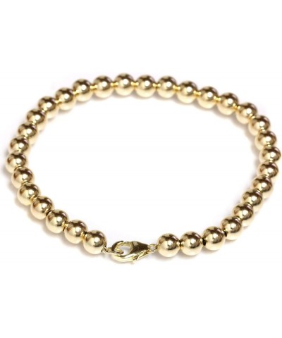 Gold Filled Beaded Ball Bracelet with Lobster Clasp 4 mm Beads 6" to 9 yellow-gold-filled 9.0 Inches $33.00 Bracelets